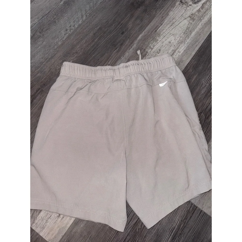 Avalanche Mens Outdoor Hiking Shorts Tan Ripstop Elastic Waist Small
